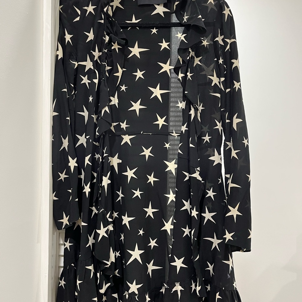 Starry Black and White Dress